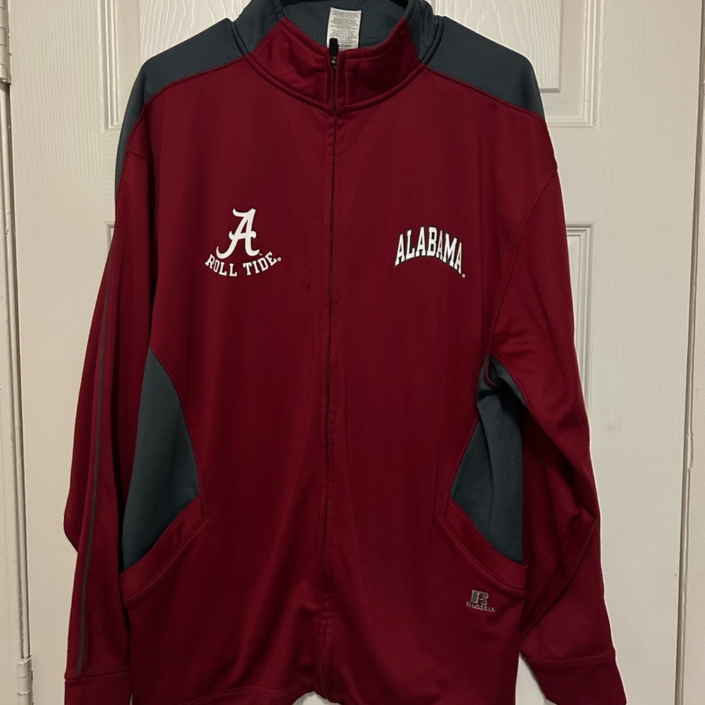 Red and grey Alabama zip up jacket